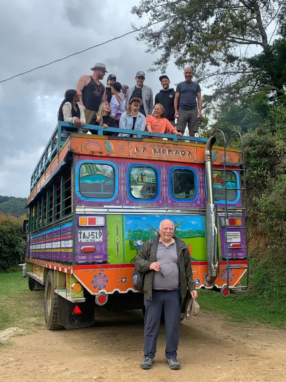 Traditional Chiva bus party in Medellín