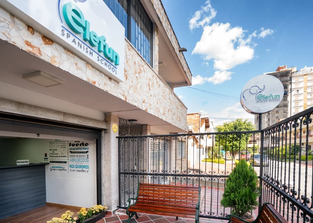 Elefun Spanish School building in Laureles, Medellín